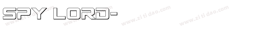 Spy Lord字体转换